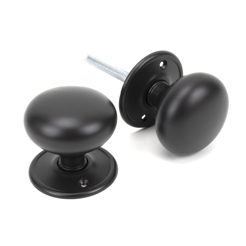 Aged Bronze 57mm Mushroom Mortice/Rim Knob Set - 91531