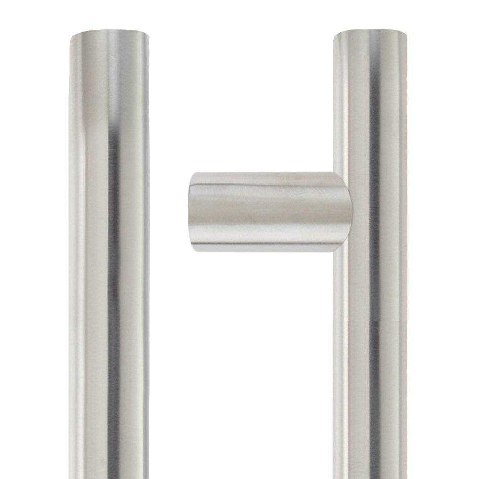 22mm Guardsman Pull Handle - 300mm  - Grade 201 - Bolt Through Fixings