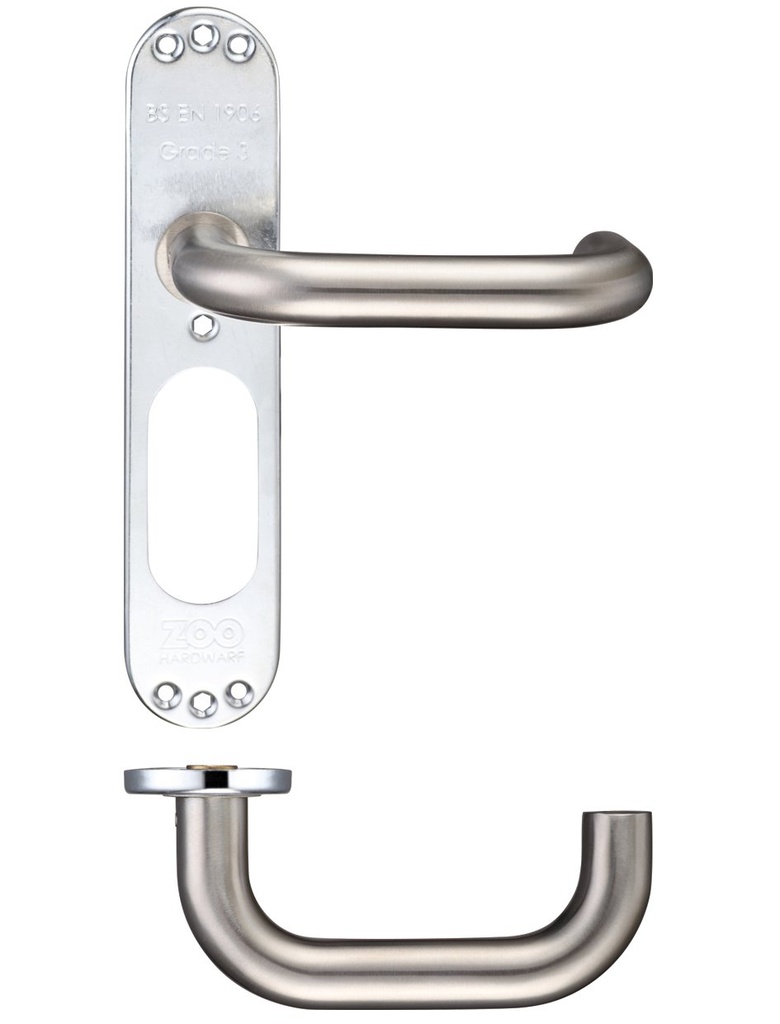 22mm Tubular Return to Door Lever on Inner Plate