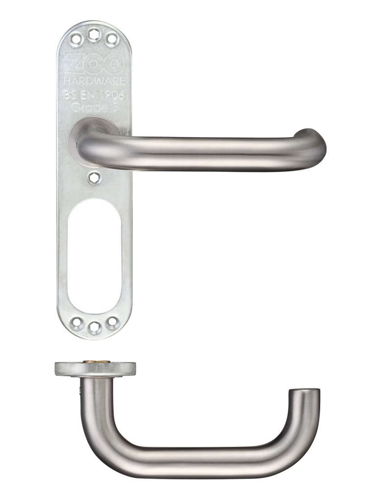 19mm Tubular Return to Door Lever on Inner Plate/Short Plate
