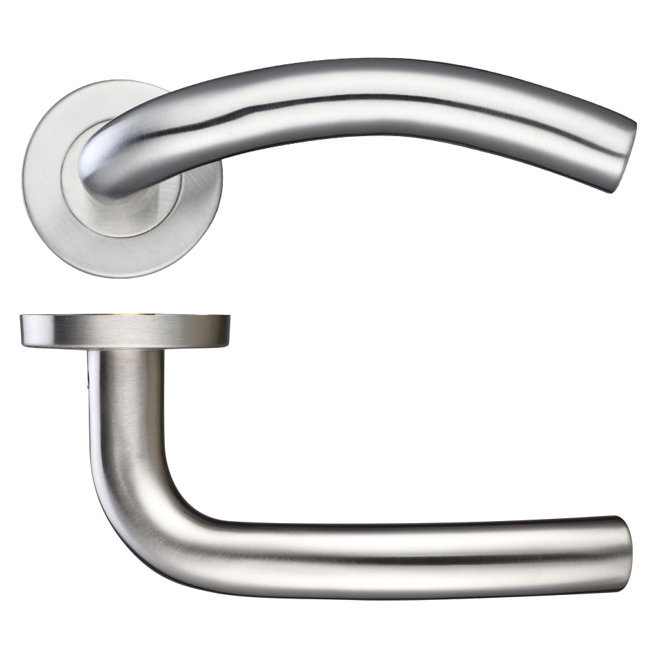 19mm Arched Lever - Push On Rose - 52mm Rose - Grade 201