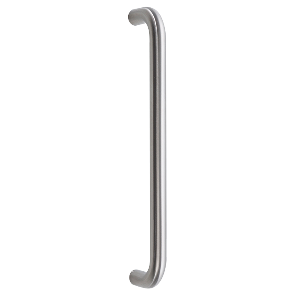 Round Bar Pull Handle - 300 x 19mm - Bolt Fix - Satin Stainless Steel