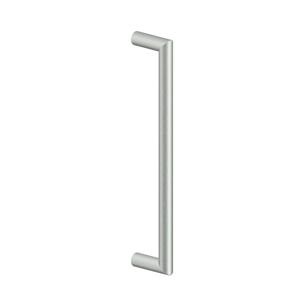 Mitred Pull Handle - 425 x 19mm - Bolt Fix - Satin Stainless Steel