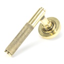 Aged Brass Brompton Lever on Rose Set (Plain) - Unsprung - 49993