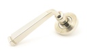 Polished Nickel Avon Round Lever on Rose Set (Beehive) - 45621
