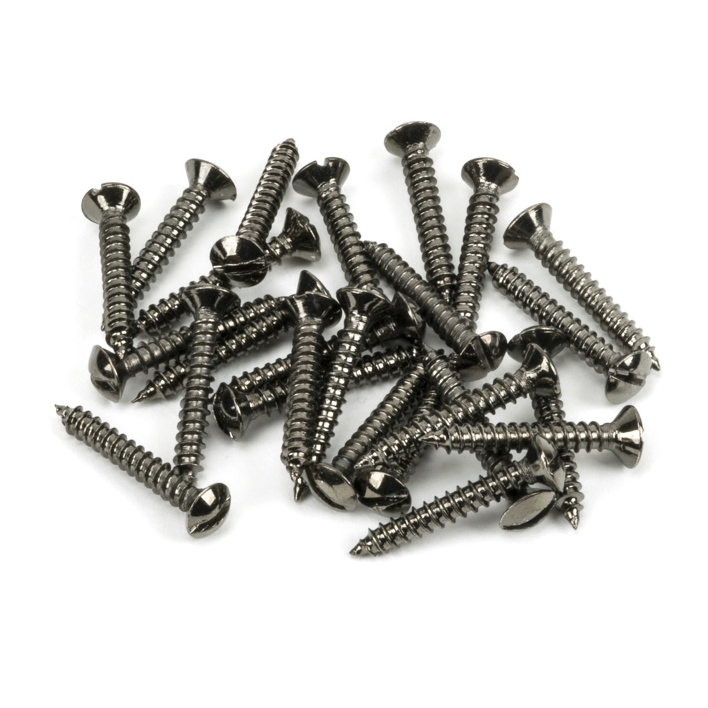 Dark Stainless Steel 6x1&quot; CSK Raised Head Screws (25) - 92309