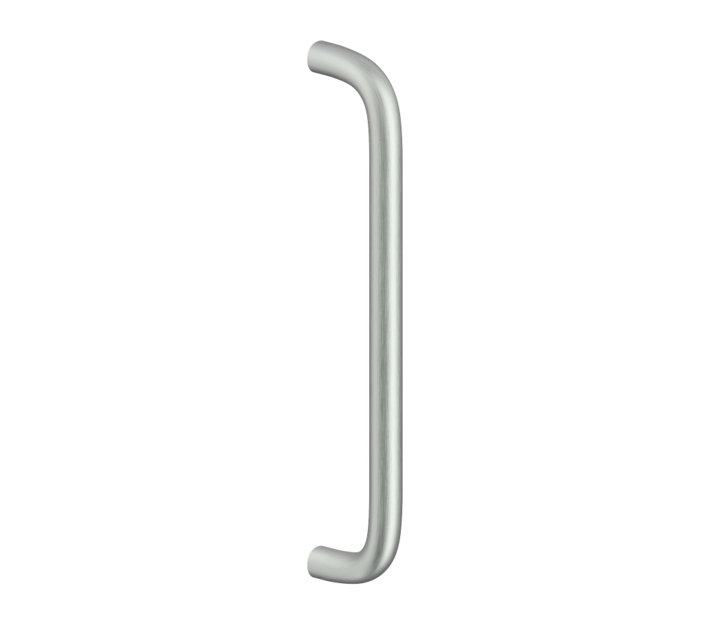 Round Bar Pull Handle - 650 x 19mm - Bolt Fix - Satin Stainless Steel