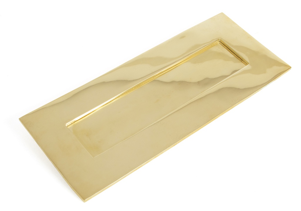 Polished Brass Small Letter Plate - 33060
