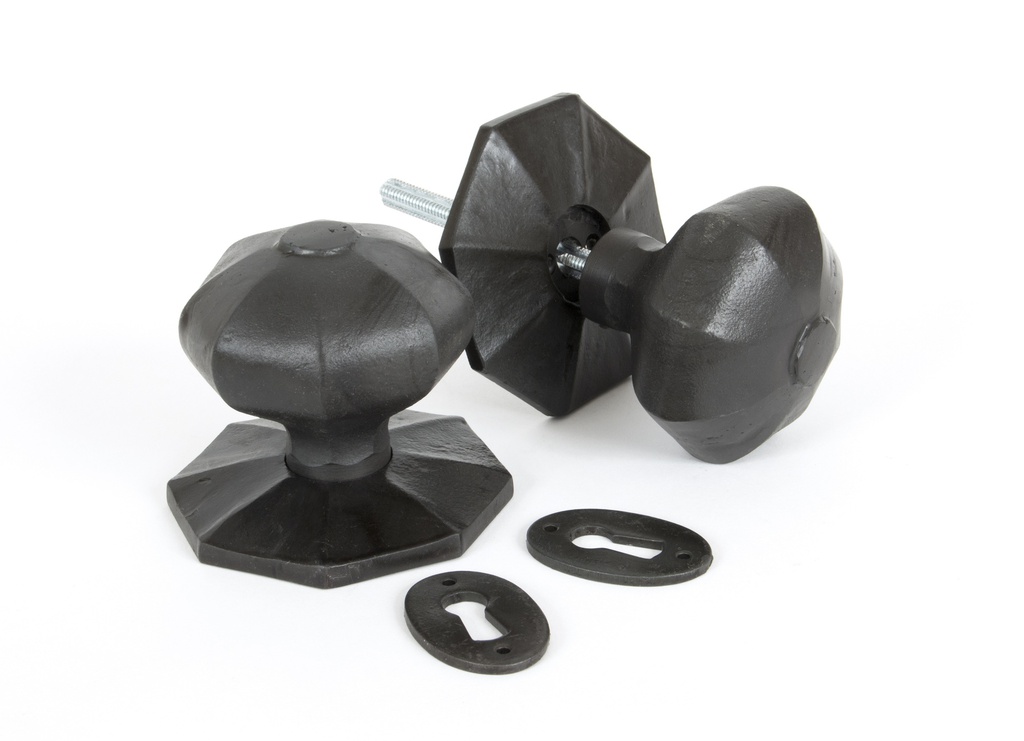 Beeswax Large Octagonal Mortice/Rim Knob Set - 33064