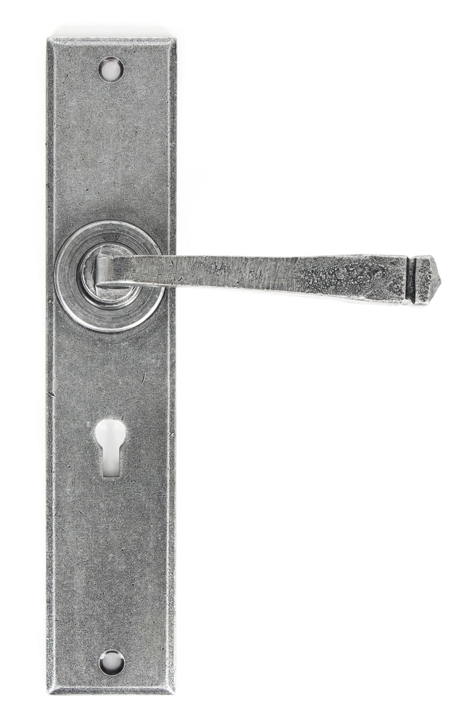 Pewter Large Avon Lever Lock Set - Pewter Patina - 33089
