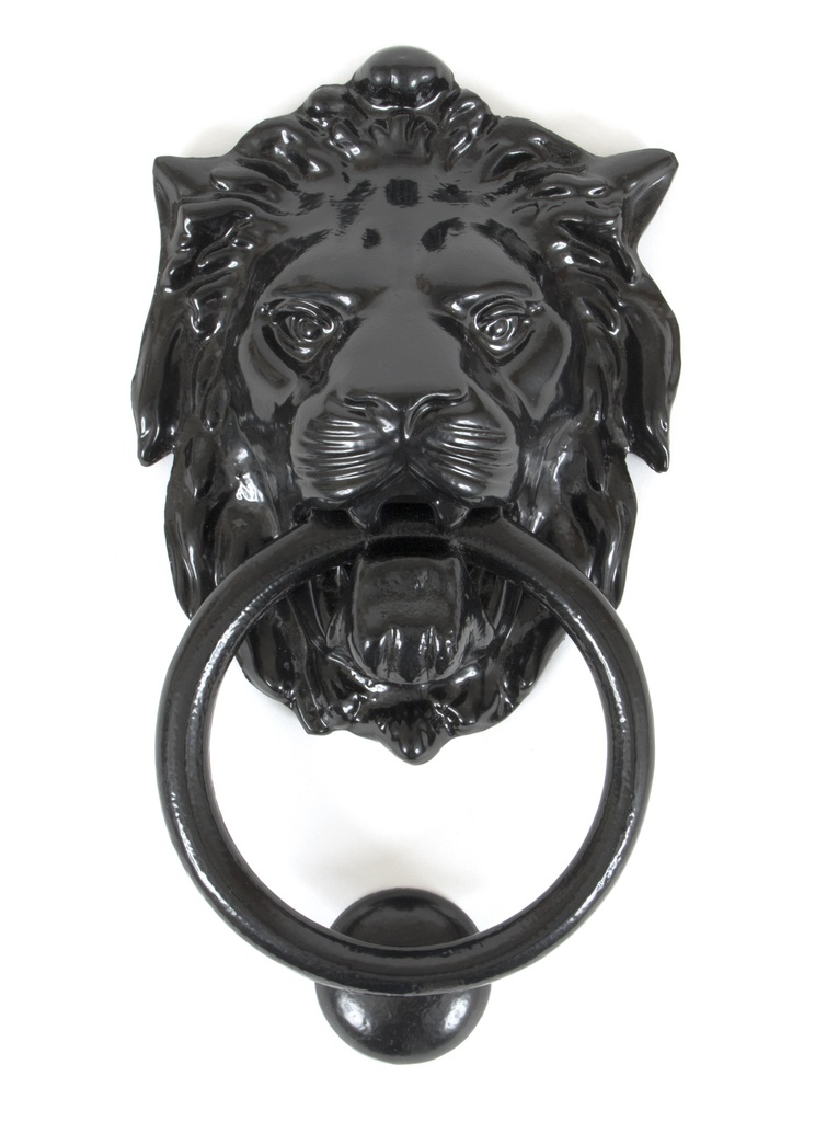Black Lion Head Door Knocker - 33018