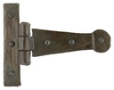 Beeswax 4&quot; Penny End T Hinge (pair) - 33188