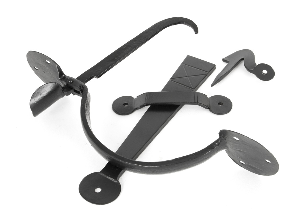 Black Heavy Bean Thumblatch - 33253