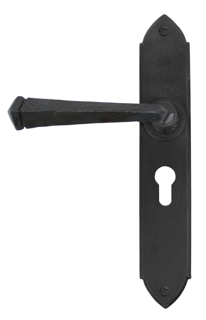 Beeswax Gothic Lever Euro Lock Set - 33269