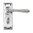 Polished Chrome Reeded Lever Bathroom Set - 33308