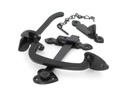 Black Cast Thumblatch Set with Chain - 33321