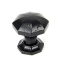 Black Octagonal Cabinet Knob - Small - 33372