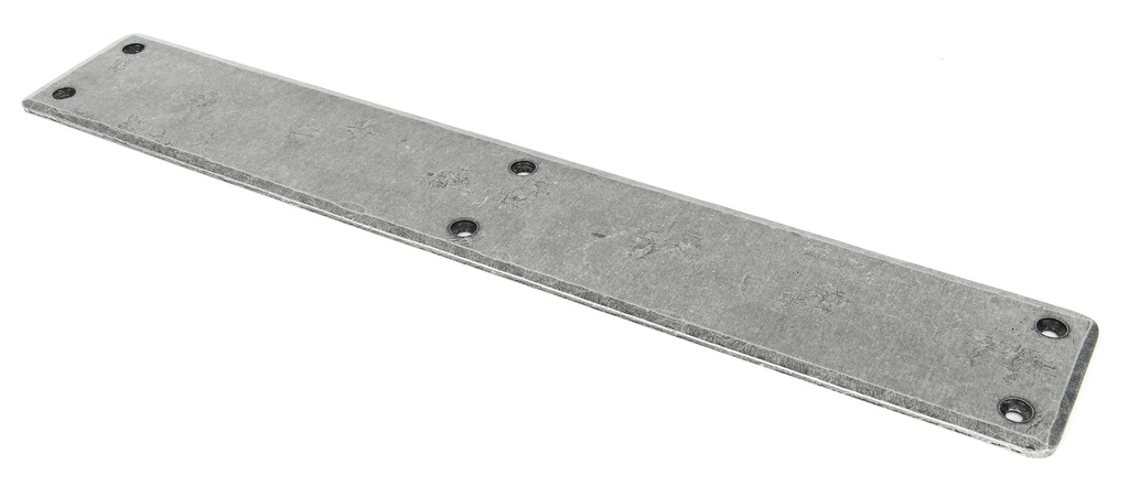 Pewter 400mm Plain Fingerplate - 33390