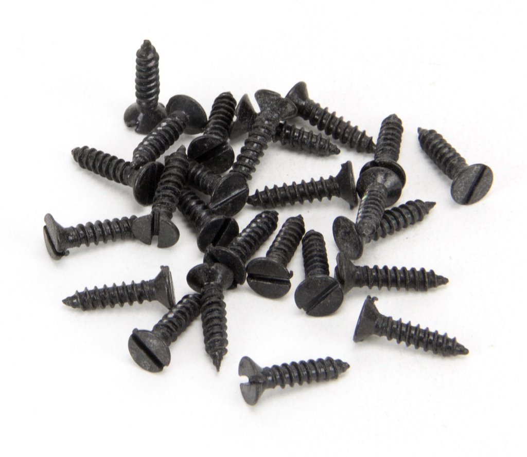 Black 4 x 1/2&quot; Countersunk Screws (25) - 33402