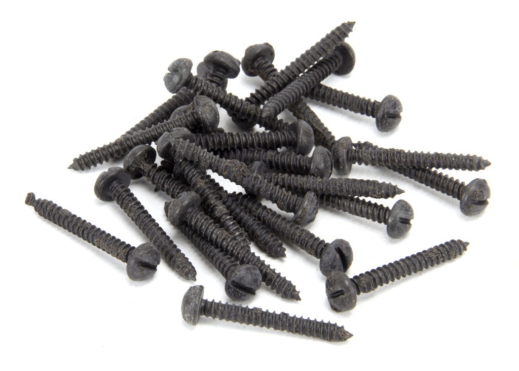 Beeswax 8 x 1¼" Round Head Screws (25) - 33416