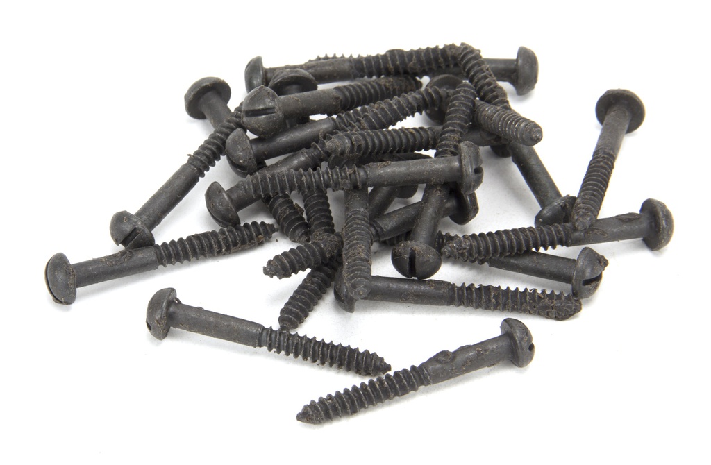 Beeswax 10 x 1 1/2&quot; Round Head Screws (25) - 33419