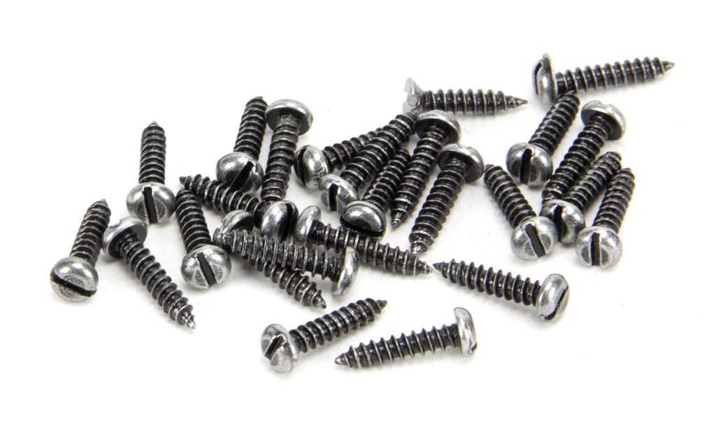 Pewter 4 x 1/2&quot; Round Head Screws (25) - 33421