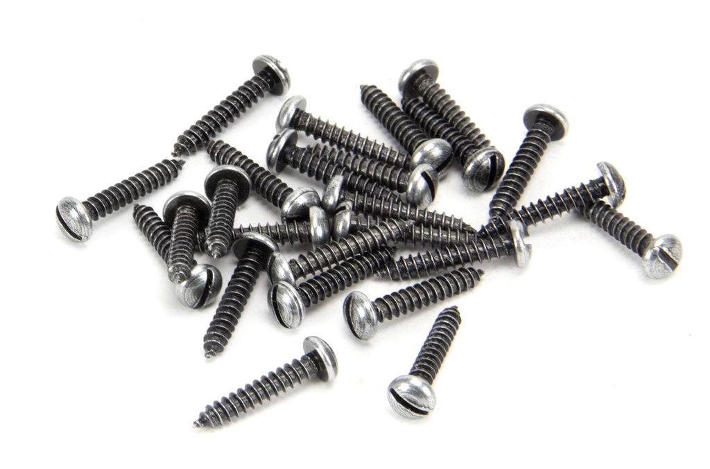 Pewter 6 x 3/4&quot; Round Head Screws (25) - 33426