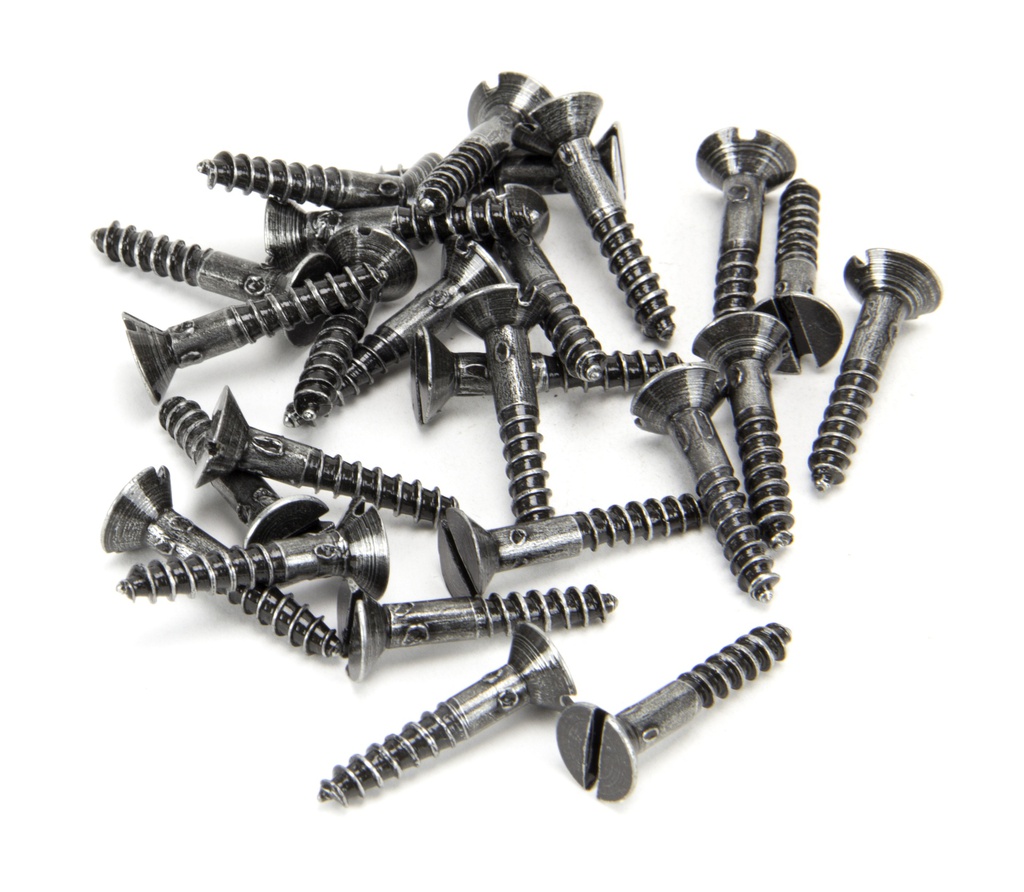 Pewter 8 x 1&quot; Countersunk Screws (25) - 33434