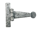 Pewter 4&quot; Penny End T Hinge (pair) - 33650