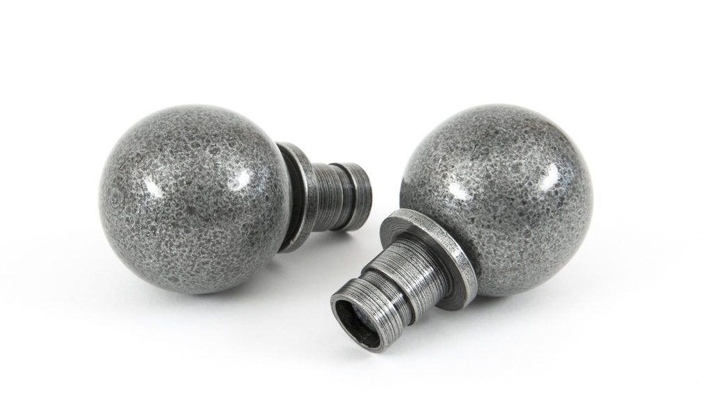Pewter Ball Curtain Finial (pair) - 33734