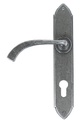 Pewter Gothic Curved Lever Espag. Lock Set - 33765