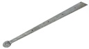 Pewter 24" Penny End Hinge Front (pair) - 33787