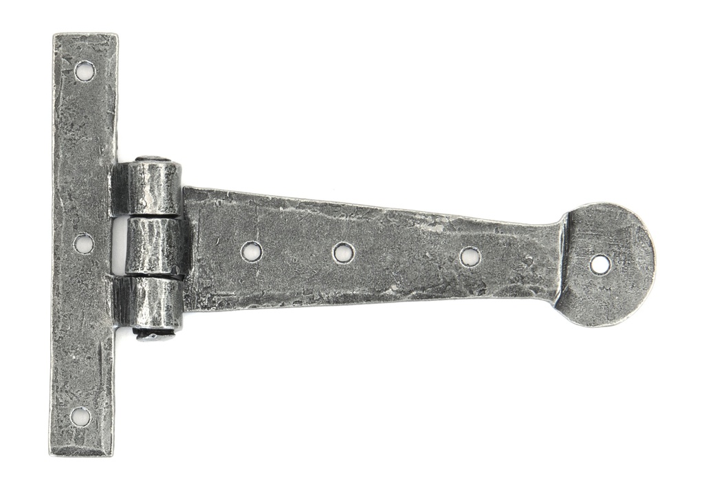 Pewter 6&quot; Penny End T Hinge (pair) - 33788