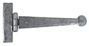 Pewter 9&quot; Penny End T Hinge (pair) - 33789
