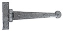 Pewter 9" Penny End T Hinge (pair) - 33789