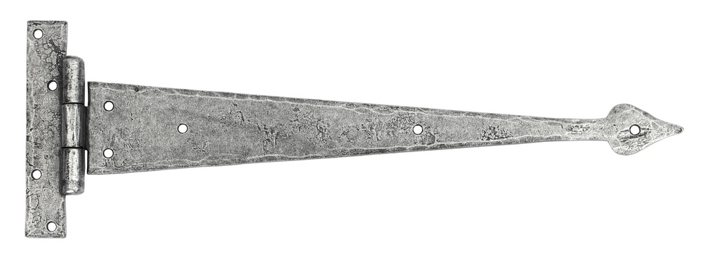 Pewter 15" Arrow Head T Hinge (pair) - 33791