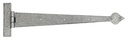 Pewter 22" Arrow Head T Hinge (pair) - 33792