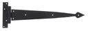 Black 15" Arrow Head T Hinge (pair) - 33807