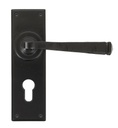 Black Avon Lever Euro Lock Set - 33826