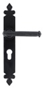 Black Tudor Lever Euro Lock Set - 33827