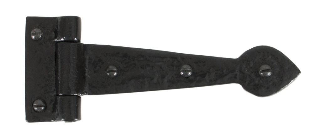 Black Textured 6" Cast T Hinge (pair) - 33884