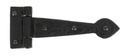 Black Textured 6" Cast T Hinge (pair) - 33884