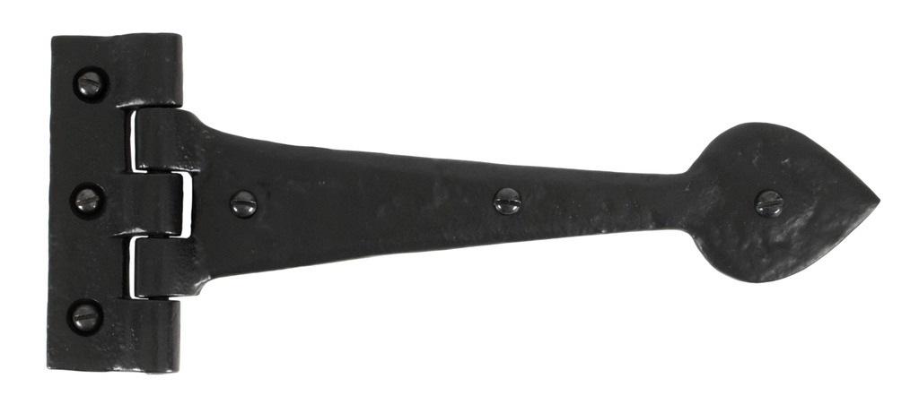 Black Textured 10Â½&quot; Cast T Hinge (pair) - 33885