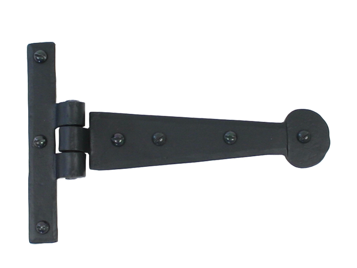 Black 6&quot; Penny End T Hinge (pair) - 33987