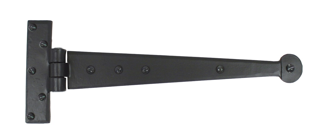 Black 12&quot; Penny End T Hinge (pair) - 33989