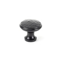 Black Hammered Cabinet Knob - Medium - 33992