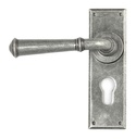 Pewter Regency Lever Euro Lock Set - 45128