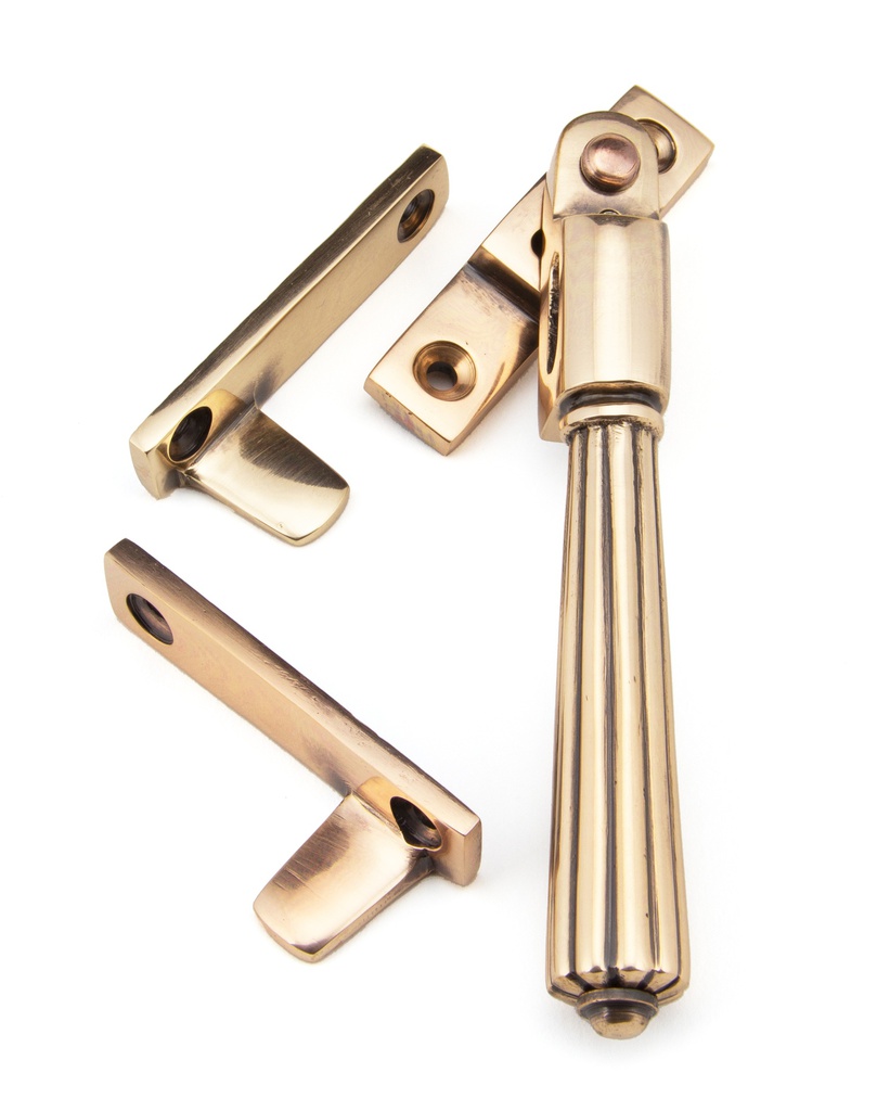 Polished Bronze Night-Vent Locking Hinton Fastener - 45348