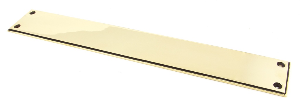 Aged Brass 425mm Art Deco Fingerplate - 45384