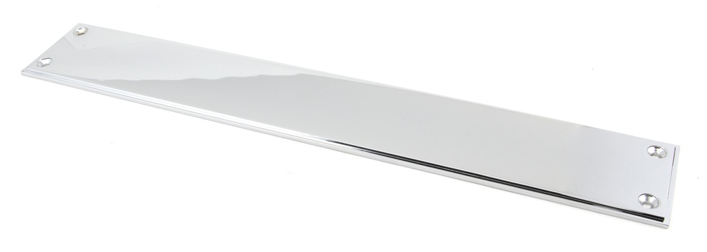 Polished Chrome 425mm Art Deco Fingerplate - 45385